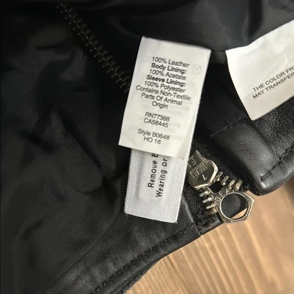 Madewell “The Ultimate Leather Motorcycle Jacket” Women’s Size Medium - Picture 11 of 12